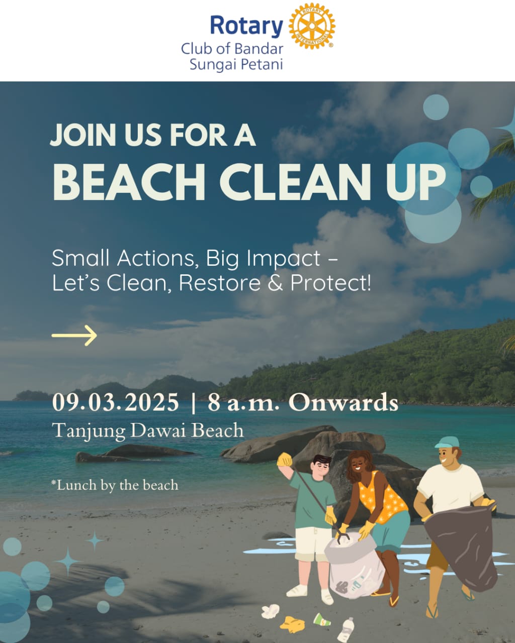 Beach Cleaning at Tanjung Dawai